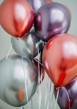Colorful balloon decoration at an event